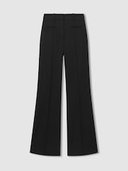 Reiss Black Claude High Rise Flared Trousers - Image 2 of 5