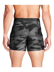 Under Armour Black Print Performance Tech Printed Boxers 3 Pack - Image 2 of 3