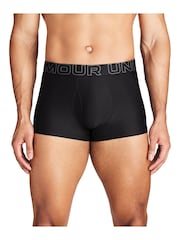 Under Armour Black Performance Tech 3" Solid Boxers 3 Pack - Image 1 of 3
