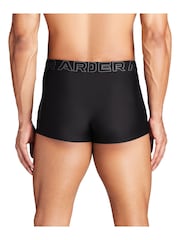 Under Armour Black Performance Tech 3" Solid Boxers 3 Pack - Image 2 of 3
