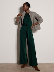 Apricot Green Ruffle Sleeve Jersey Jumpsuit - Image 5 of 5