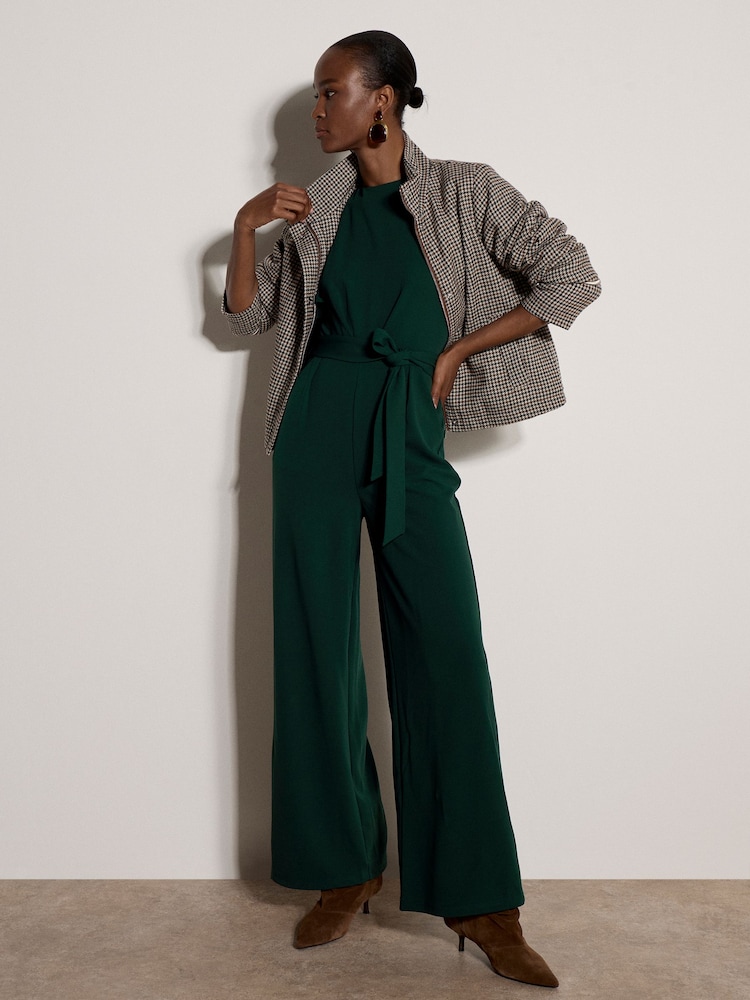 Apricot Green Ruffle Sleeve Jersey Jumpsuit - Image 5 of 5 Apricot Green Ruffle Sleeve Jersey Jumpsuit - Image 5 of 5