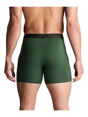 Under Armour Green 100% Cotton Performance Boxers 3 Pack - Image 3 of 3