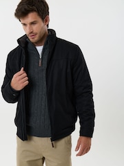 Saltwell Black Showerproof Fleece Lined Jacket - Image 1 of 6
