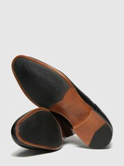 Schuh Black Rowen Brouge Shoes - Image 3 of 4