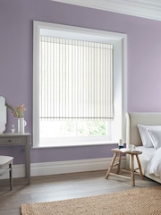 Laura Ashley Dove Grey Candy Stripe Made to Measure 100% Cotton Roman Blinds - Image 5 of 6