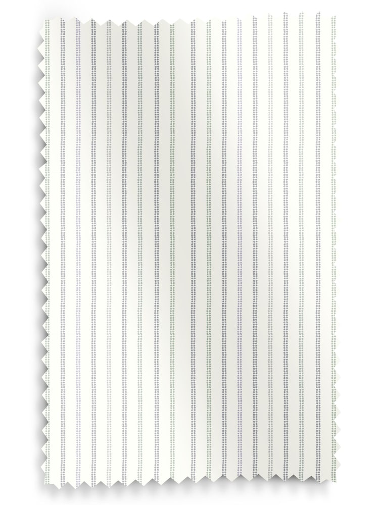 Laura Ashley Dove Grey Candy Stripe Made to Measure 100% Cotton Roman Blinds - Image 6 of 6