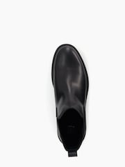Dune London Black Created Cleated Sole Chelsea Boots - Image 4 of 4