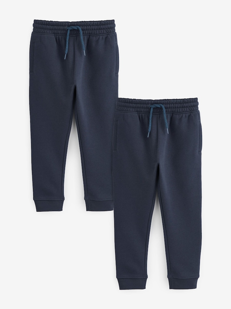 Navy Skinny Fit Joggers 2 Pack (3-16yrs) - Image 1 of 2