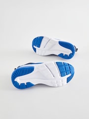 Blue/Black Elastic Lace Trainers - Image 5 of 6