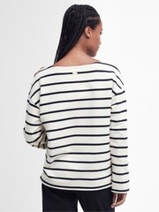 Barbour® White Caroline Stripe Sweatshirt - Image 2 of 7