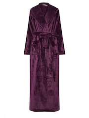 M&Co Purple Premium Soft Touch Shawl Dressing Gown - Image 5 of 5