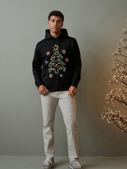 Black Overhead Hoodie Christmas Sweatshirt - Image 2 of 7