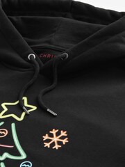 Black Overhead Hoodie Christmas Sweatshirt - Image 7 of 7