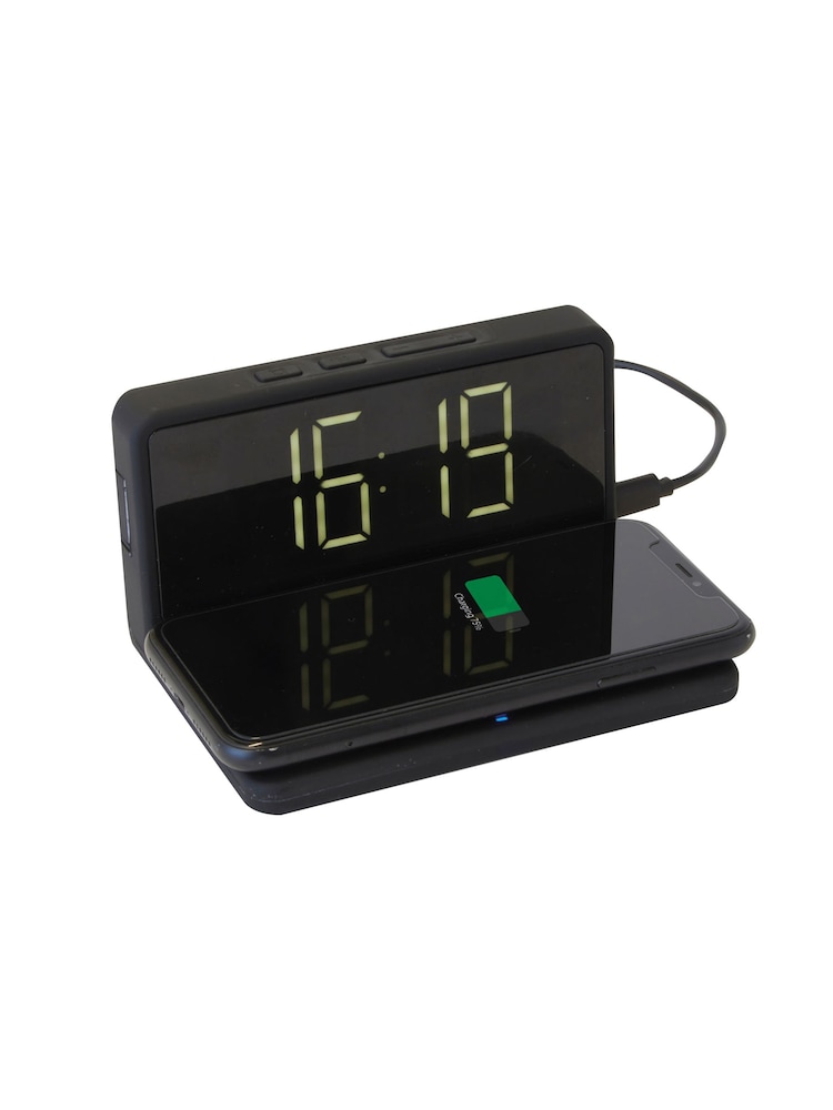 MenKind Wireless Phone Charging Alarm Clock - Image 2 of 6