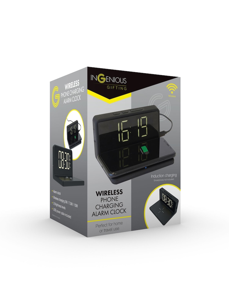 MenKind Wireless Phone Charging Alarm Clock - Image 6 of 6