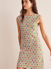 Boden Green Sleeveless Jersey Shift Dress - Image 1 of 5