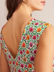 Boden Green Sleeveless Jersey Shift Dress - Image 4 of 5
