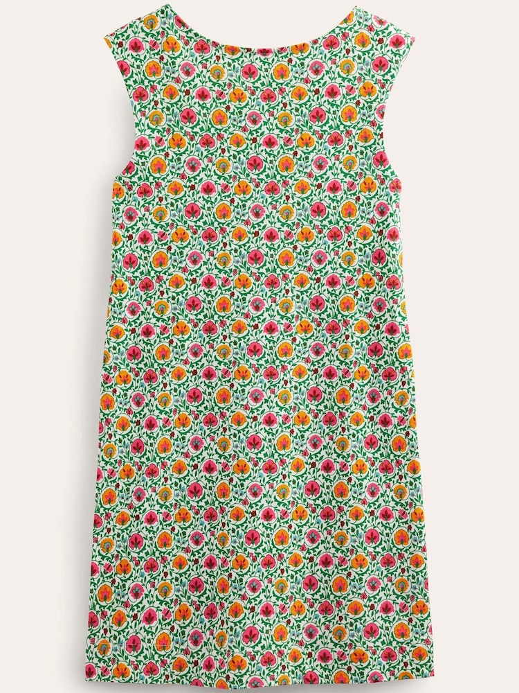 Boden Green Sleeveless Jersey Shift Dress - Image 5 of 5 Boden Green Sleeveless Jersey Shift Dress - Image 5 of 5