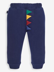 JoJo Maman Bébé Navy T-Rex Appliqué Joggers - Image 2 of 5