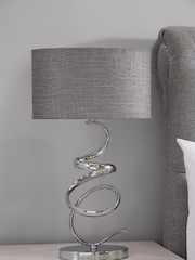 Chrome Ribbon Touch Table Lamp - Image 1 of 6