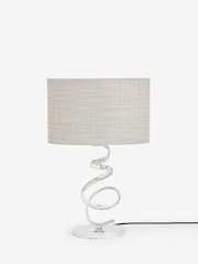 Chrome Ribbon Touch Table Lamp - Image 3 of 6