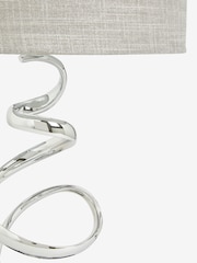 Chrome Ribbon Touch Table Lamp - Image 4 of 6