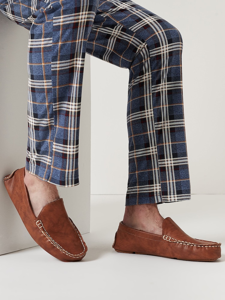 Tan Brown Moccasin Slippers - Image 1 of 6