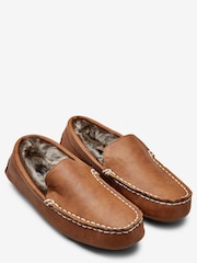 Tan Brown Moccasin Slippers - Image 4 of 6