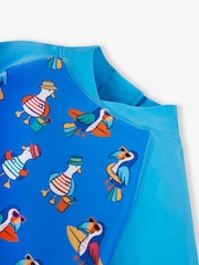 JoJo Maman Bébé Blue Toucan UPF 50 2-Piece Sun Protection Suit - Image 8 of 8