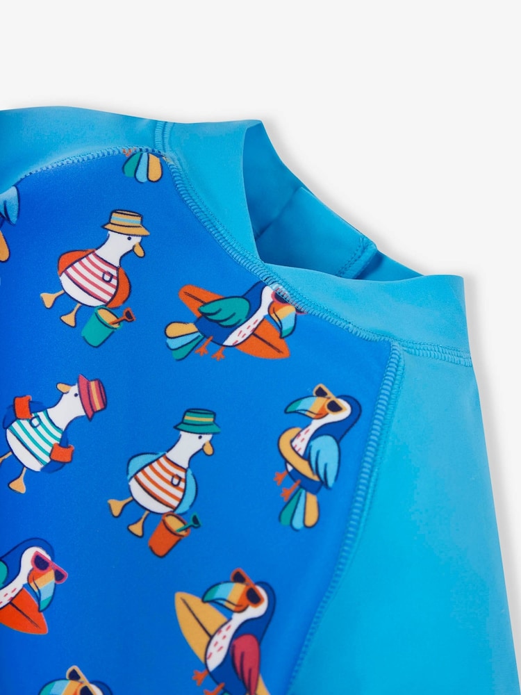 JoJo Maman Bébé Blue Toucan UPF 50 2-Piece Sun Protection Suit - Image 8 of 8