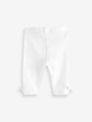 White Cropped Leggings (3mths-7yrs) - Image 2 of 3