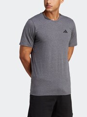 adidas Grey 100% Cotton Train Essentials Feelready Training T-Shirt - Image 4 of 7