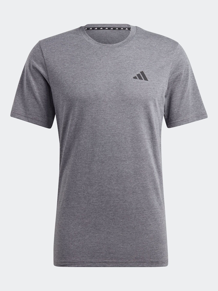 adidas Grey 100% Cotton Train Essentials Feelready Training T-Shirt - Image 7 of 7
