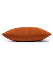furn. Rust Orange Jagger Ribbed Polyester Filled Cushion - Image 3 of 6