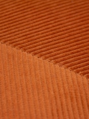 furn. Rust Orange Jagger Ribbed Polyester Filled Cushion - Image 6 of 6