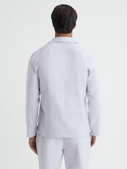 Reiss Ice Grey Keddington Cotton Button-Through Pyjama Shirt - Image 5 of 5
