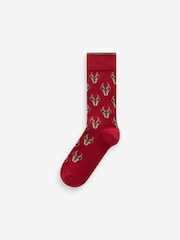 Safari Animals Fun Pattern Socks 8 Pack - Image 2 of 9