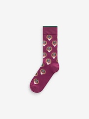 Safari Animals Fun Pattern Socks 8 Pack - Image 3 of 9
