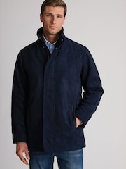 Brook Taverner Blue Faux Suede Padded Jacket - Image 2 of 6