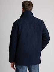 Brook Taverner Blue Faux Suede Padded Jacket - Image 3 of 6
