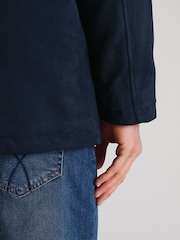 Brook Taverner Blue Faux Suede Padded Jacket - Image 5 of 6