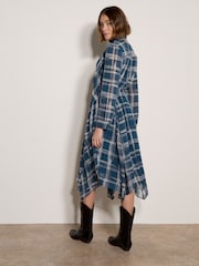 Apricot Check Crepe Midi Dress - Image 5 of 5