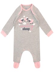 Harry Bear Grey Counting Sheep Girls Farm Sleepsuit - Image 1 of 2