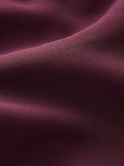 Plum Purple Tailored Crepe Single Breasted Blazer - Image 6 of 6