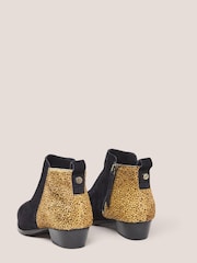 White Stuff Black Suede Pony Willow Ankle Boots - Image 3 of 4