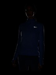 Nike Mid Blue Dri-FIT Pacer 1/4Zip Running Top - Image 4 of 4