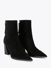 Kurt Geiger London Black Lilly Suede Ankle Boots - Image 3 of 5