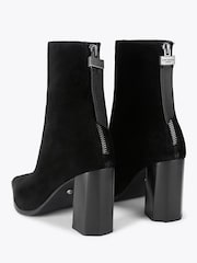 Kurt Geiger London Black Lilly Suede Ankle Boots - Image 4 of 5