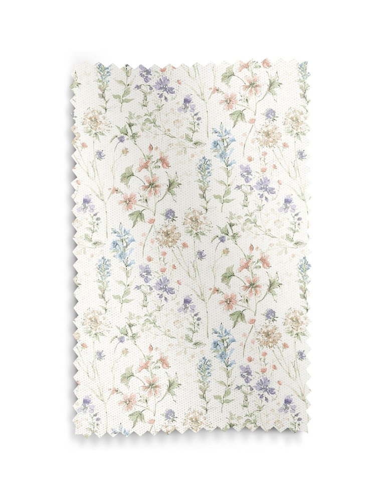 Laura Ashley Chalk Pink Wild Meadow Made to Measure 100% Cotton Curtains - Image 9 of 9
